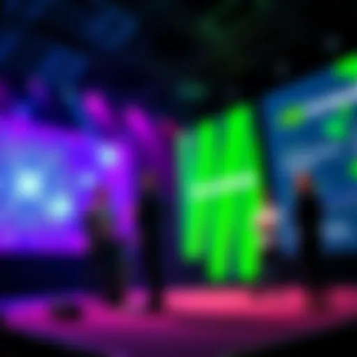 Accenture and NVIDIA representatives discussing AI innovations on stage at GTC 2026