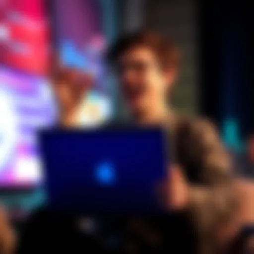 A person celebrating their acceptance into Anthropic's Cyber Verification Program with a laptop and excited expression.