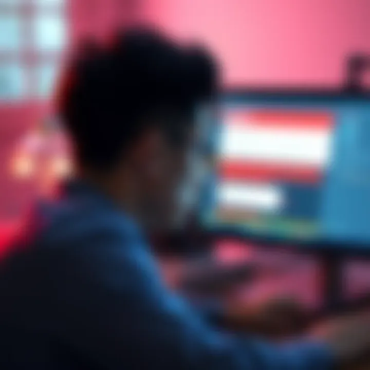 Struggles with Account Deletion A frustrated person looking at a computer screen with error messages while trying to delete their StorJ account.