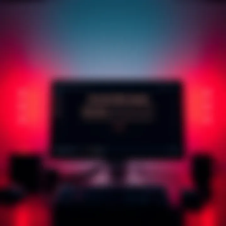 A computer screen displaying an error message related to account setup and login problems.