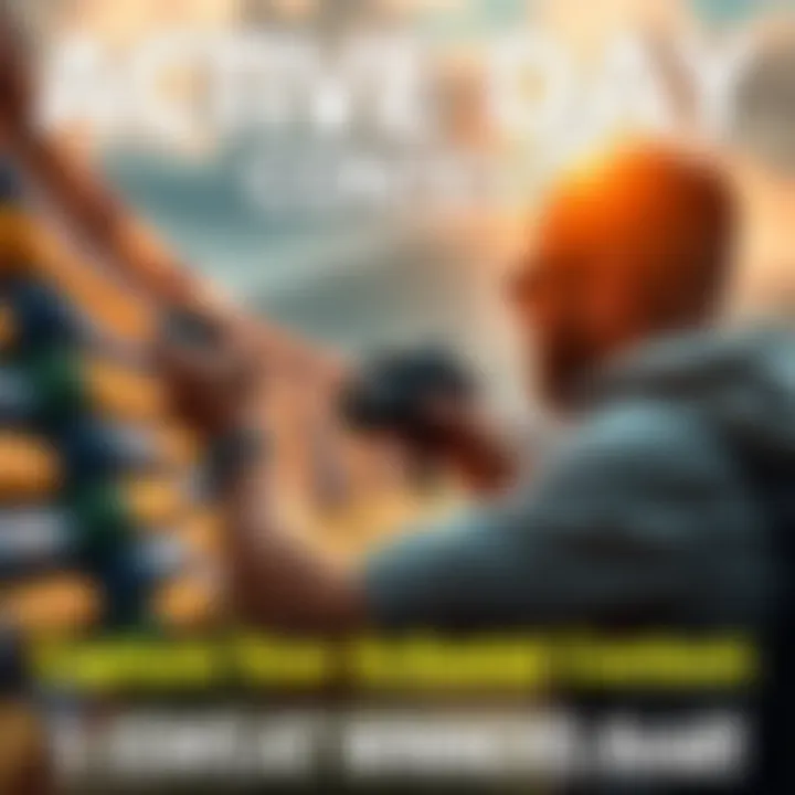 A person enjoying outdoor activities while taking a photo for the contest.