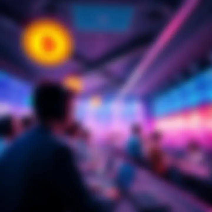 A vibrant online forum with people discussing cryptocurrency, showcasing high engagement and activity