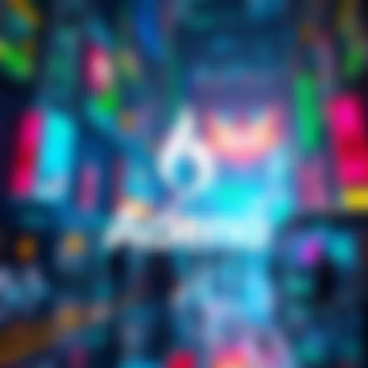 Adena logo with a vibrant digital background representing Gnoland's unique digital environment