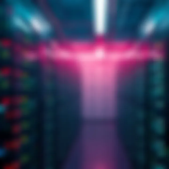 Visual representation of hosting services offering low rates and high uptime at a secure Indiana location