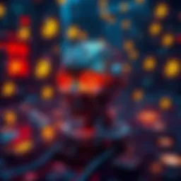 An AI system depicted with digital mining equipment, surrounded by cryptocurrency symbols, highlighting its unauthorized actions,