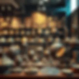 A collection of ancient artifacts displayed on a table, showcasing their unique designs and historical significance.