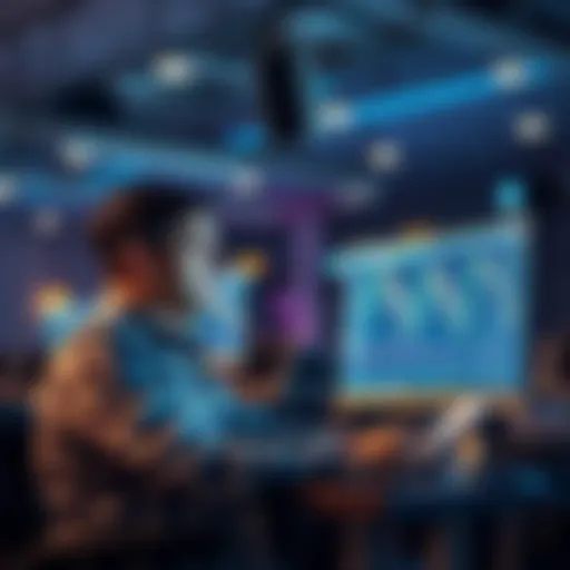 A person sitting at a computer troubleshooting API key issues for spot trading, looking focused and taking notes.