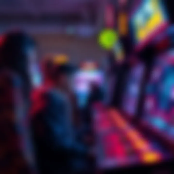 Arcade Games Not Loading A group of players looking frustrated at arcade machines that won't load games after a boost