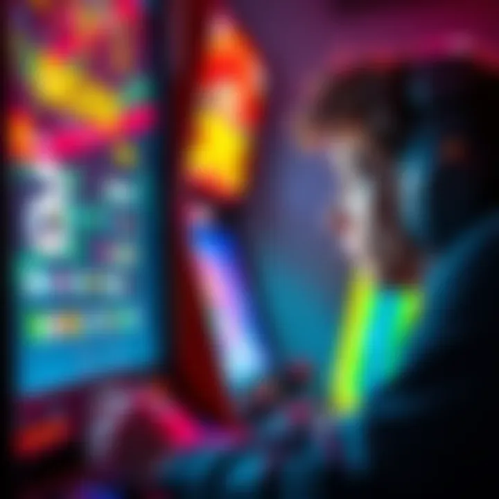 Arcade Glitch Issue A gamer looking confused at a screen displaying atlas apps instead of arcade games, highlighting the glitch