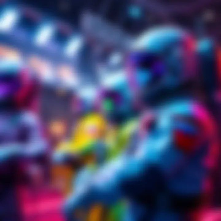 A display of colorful astronaut skins showing various designs and enhancements for gameplay boosts