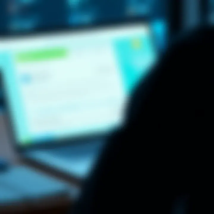 A person using a laptop to send money from an American bank to Revolut, with bank routing instructions visible on the screen.