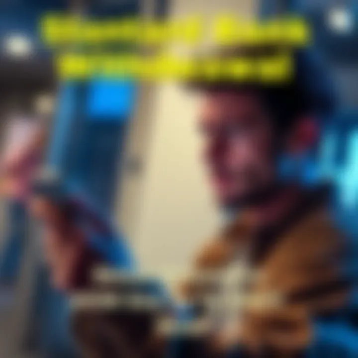 A person looking at their bank account on a smartphone, checking for recent withdrawals, with a worried expression indicating concern about delays in funds availability.