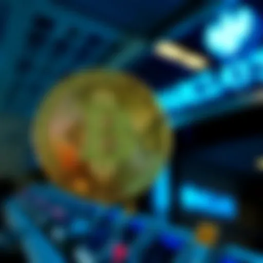 A digital Bitcoin symbol with a Barclays Bank logo in the background, highlighting the new purchase limits on Bitcoin