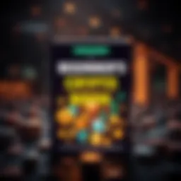 Cover of a beginner's crypto book featuring icons of Bitcoin and blockchain technology, with a simple design to appeal to newcomers.