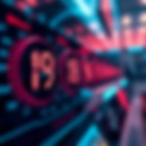 Close-up of a digital bidding interface showing tokens being placed with a countdown timer