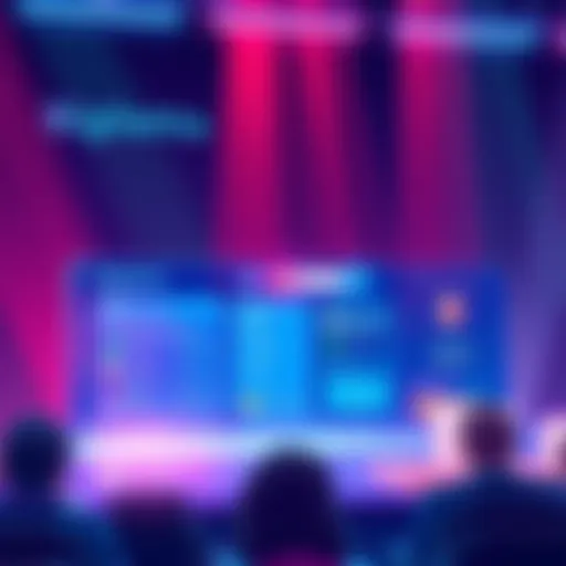 A digital illustration of the Biglietto ticketing system interface showing ticket sales, prices, and wallet connections.