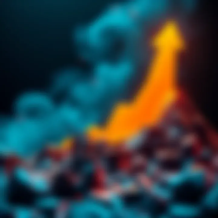 Graphic showing Binance.us logo with a rising Tfuel withdrawal fee from 62 to 132