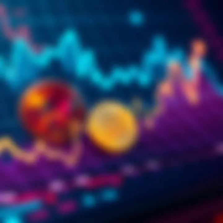 A graph showing Bitcoin's steady growth alongside the fluctuating trends of altcoins like Ethereum, XRP, and Chainlink.