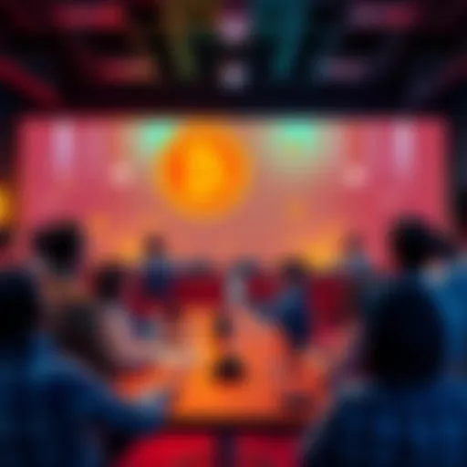 A group of people discussing Bitcoin online, sharing ideas and questions in a vibrant forum setting.