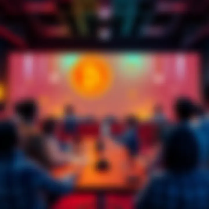 A group of people discussing Bitcoin online, sharing ideas and questions in a vibrant forum setting.