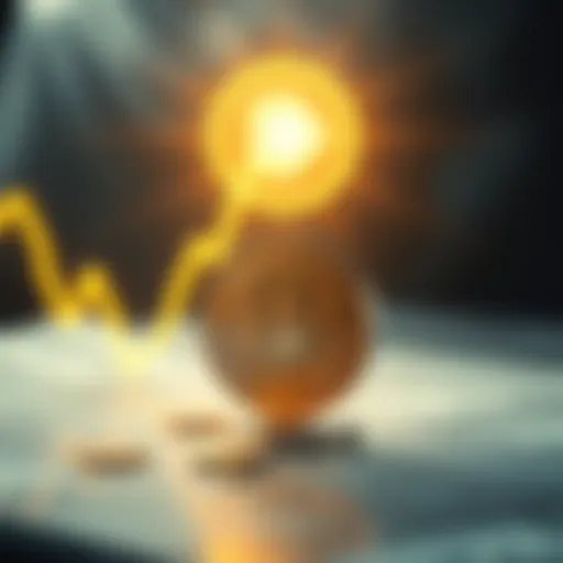 Graphic showing Bitcoin's fear index at 15 with a downward trend in the background and a question mark, symbolizing uncertainty in the market.