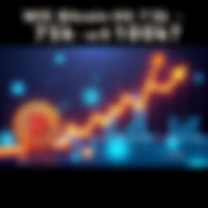 A line graph showing Bitcoin's price movement towards $75,000 and $105,000, with arrows indicating upward trends and market interest