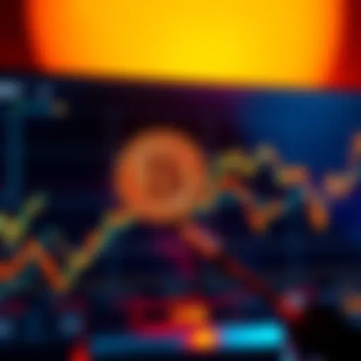 A graph showing the fluctuating value of Bitcoin over time, with recent gains highlighted