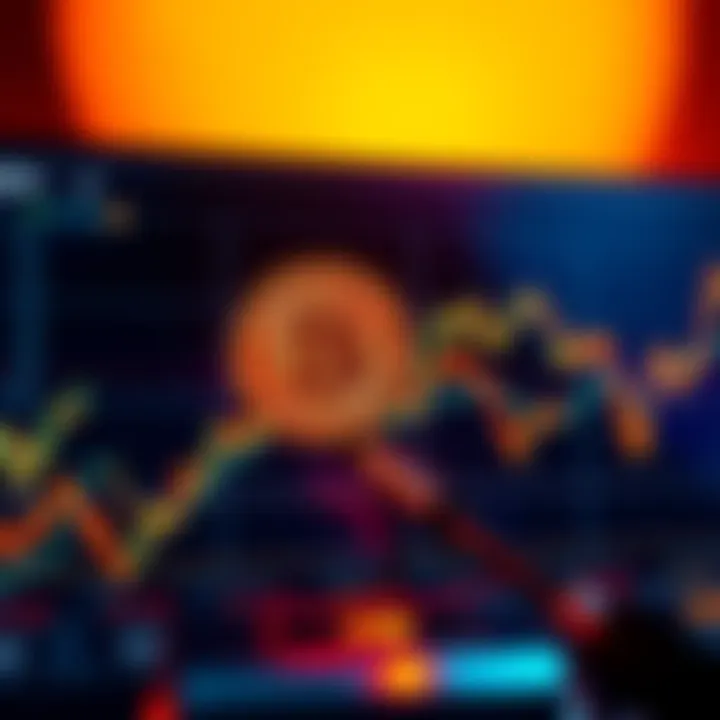 A graph showing the fluctuating value of Bitcoin over time, with recent gains highlighted