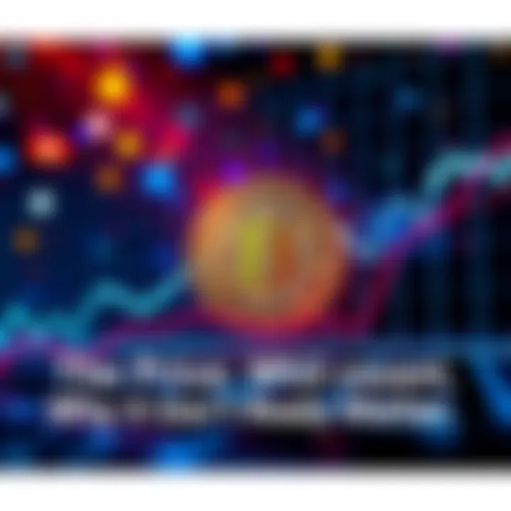 A visual representation of Bitcoin's fluctuating price over time with upward and downward trends.