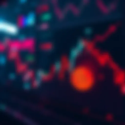 A graph showing a sharp decline in Bitcoin value, representing a market sell-off that affects cryptocurrencies.