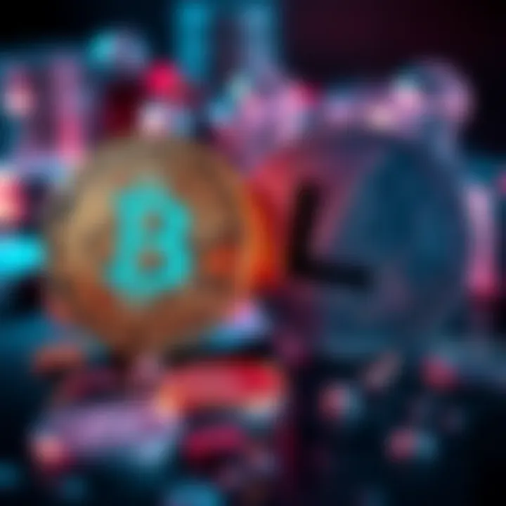 A side-by-side comparison of Bitcoin and Litecoin coins, highlighting Bitcoin's high fees and slow transactions versus Litecoin's efficiency and low costs for everyday use.