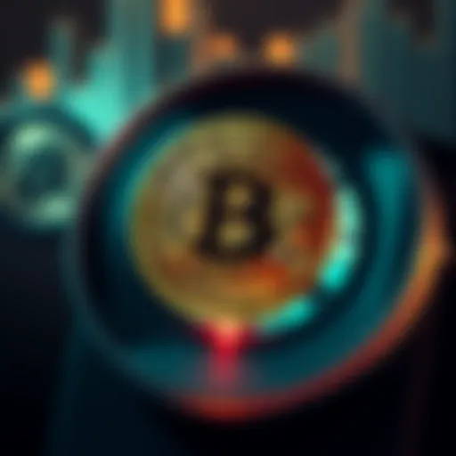 A graphic showing a Bitcoin symbol and a clock indicating long block times, representing the recent delays in Bitcoin transaction processing.