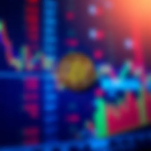 A visual representation of Bitcoin market charts showing a downward trend and a break symbol, indicating a pause in trading activity.