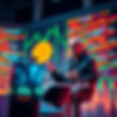 Jon Atack discussing Bitcoin code governance and Bitcoin Core with a graphic representation of code and community interaction.