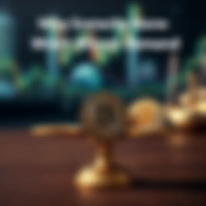 Bitcoin coins on a scale A scale balancing Bitcoin coins on one side and economic symbols on the other, representing demand versus scarcity