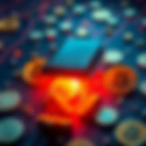 A visual representation of a digital wallet being deleted with Bitcoin symbols around it, signifying changes in cryptocurrency access.