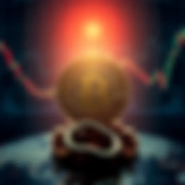 Bitcoin symbol in crisis backdrop Bitcoin symbol surrounded by financial charts and geopolitical maps, representing a potential safe haven