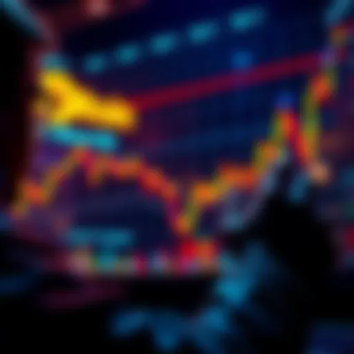 Person analyzing Bitcoin price chart and making investment decisions during a market dip