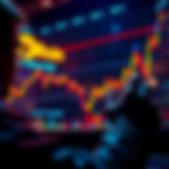 Person analyzing Bitcoin price chart and making investment decisions during a market dip