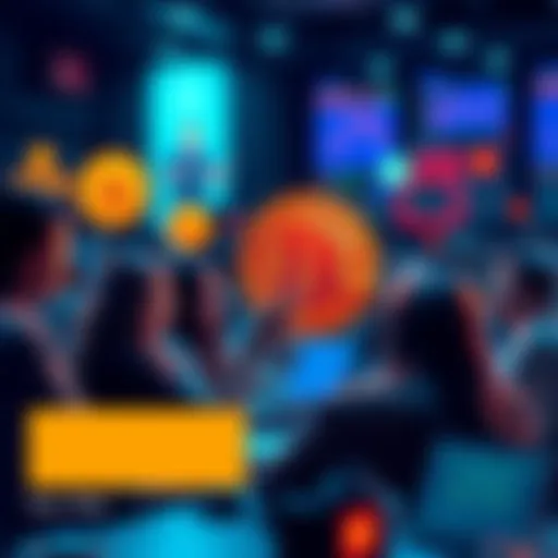 People engaging in a vibrant online discussion about Bitcoin, sharing insights and asking questions.