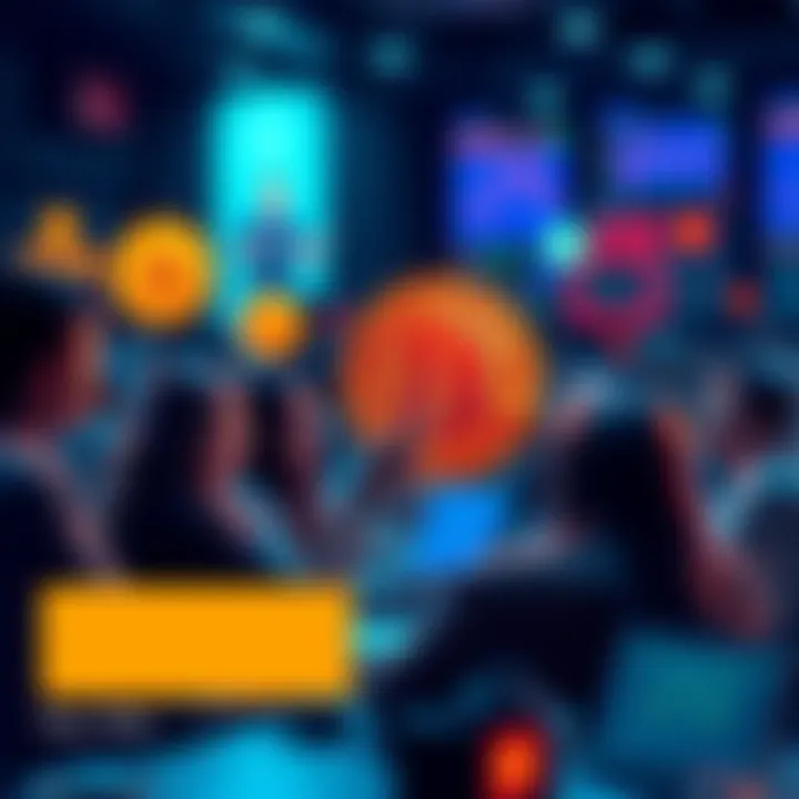 People engaging in a vibrant online discussion about Bitcoin, sharing insights and asking questions.