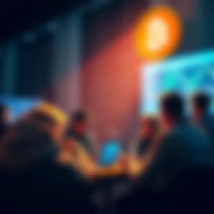 A group of people engaging in a lively discussion about Bitcoin and cryptocurrency trends on a user forum.