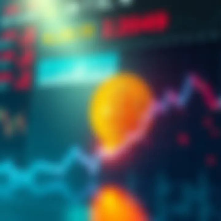 Bitcoin dominance rises in a sluggish market A graph showing Bitcoin's rising dominance while altcoins decline, with a backdrop of market indicators