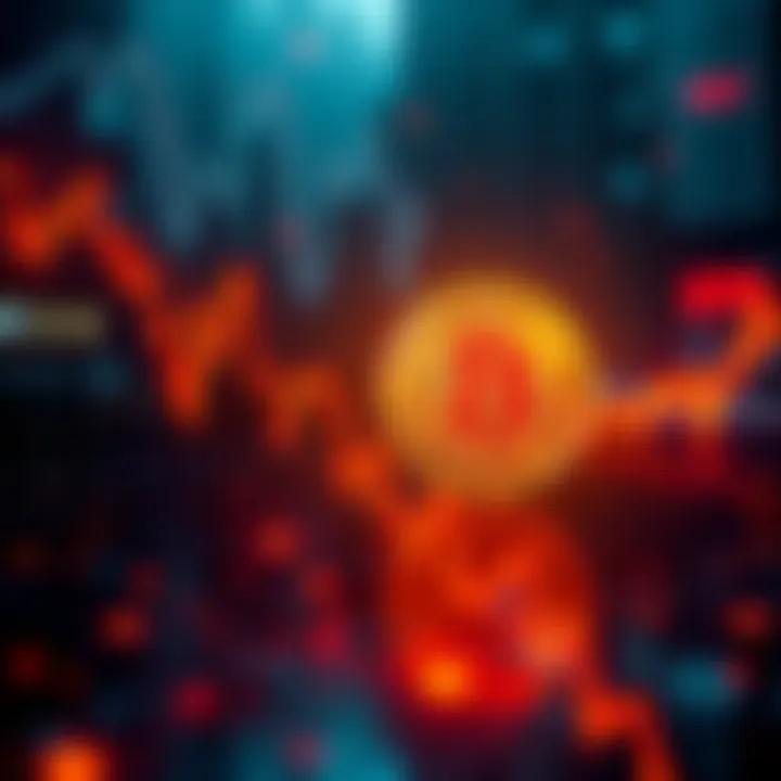 Bitcoin Downturn Graph showing significant decline in Bitcoin value after $3.7 billion withdrawal from ETFs