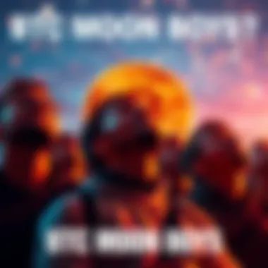 Group of Bitcoin fans gazing at the sky with excitement, symbolizing hope for Bitcoin's future.