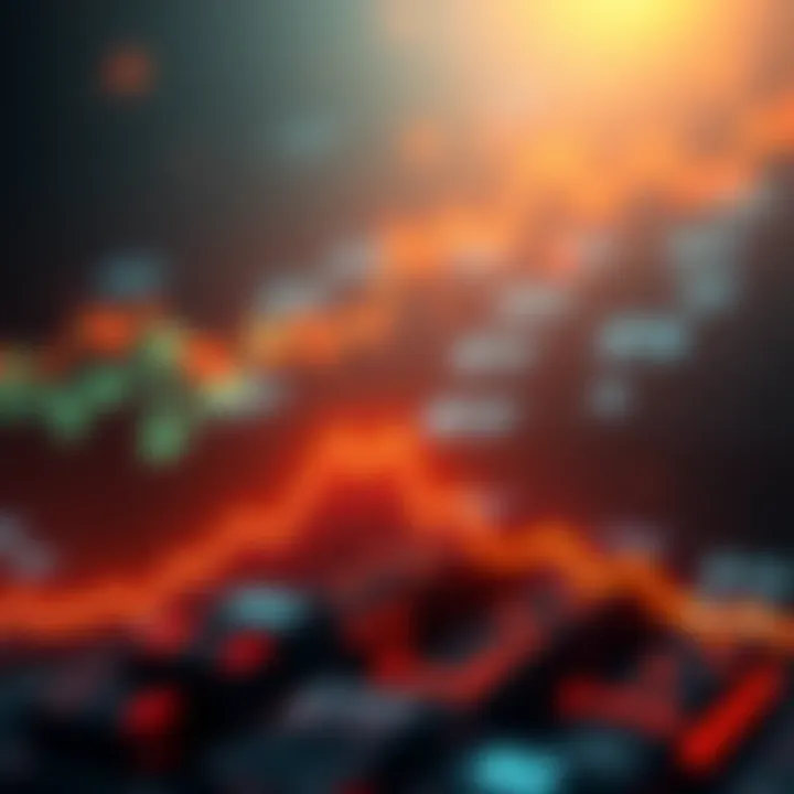 Graph showing significant downturn for Bitcoin ETFs with a downward trend line and a dollar sign symbolizing loss.