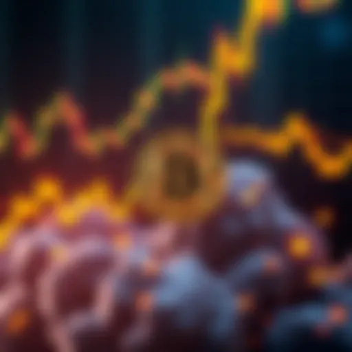 A chart showing Bitcoin's price with a golden cross pattern indicating a potential price surge.