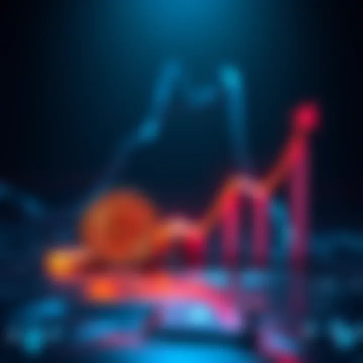 A graph showing Bitcoin's projected growth towards 2030 with upward trends, highlighting investment potential.