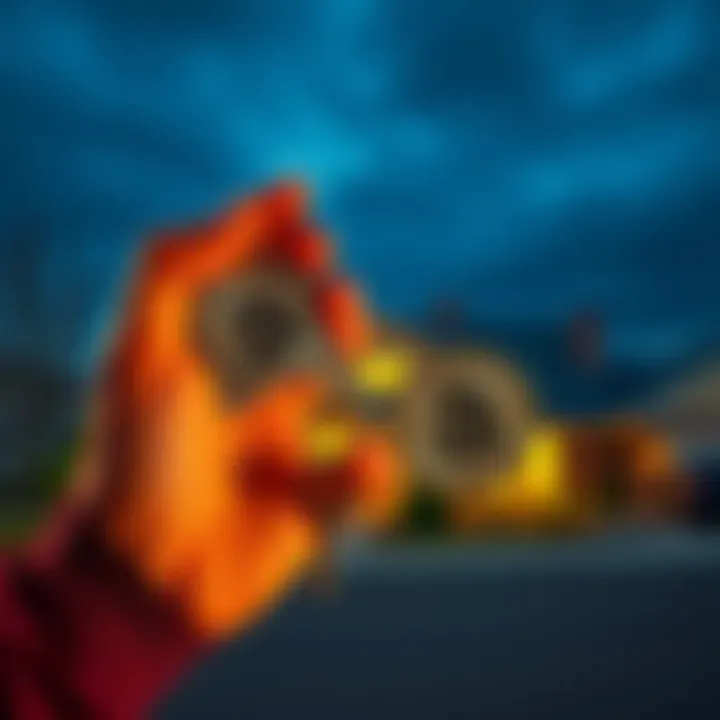 Buying a House with Bitcoin Person holding a house key in one hand and Bitcoin in the other, symbolizing a Bitcoin transaction for a home purchase.
