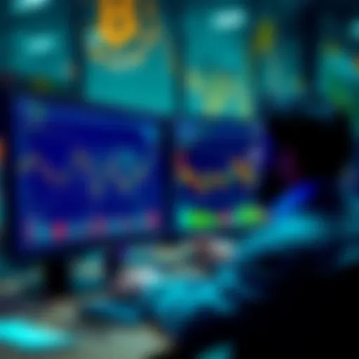 A person looking at Bitcoin charts on a computer, weighing the decision to sell assets due to market greed.